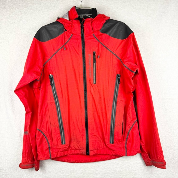 Showers Pass Men's Refuge Jacket Red Size M Outdoor Biking Mountaineering Hiking - Picture 3 of 16
